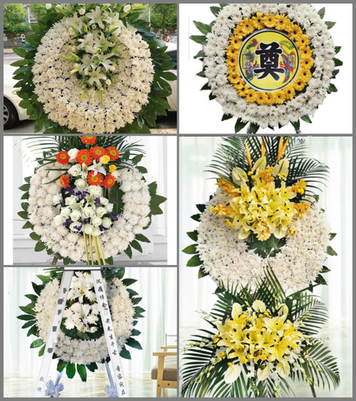 四川成都双流区白沙镇盛华村花圈速递